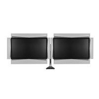 ARCTIC stolní držák Z2 Pro (Gen3) pro 2x LCD do 34", nosnost 2x15kg, 4x USB HUB, černý (black)