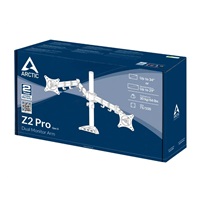 ARCTIC stolní držák Z2 Pro (Gen3) pro 2x LCD do 34", nosnost 2x15kg, 4x USB HUB, černý (black)