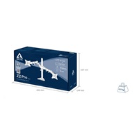 ARCTIC stolní držák Z2 Pro (Gen3) pro 2x LCD do 34", nosnost 2x15kg, 4x USB HUB, černý (black)