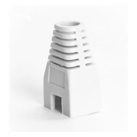 Ochrana pro konektor RJ45, non-snag-proof - bílá, 100ks