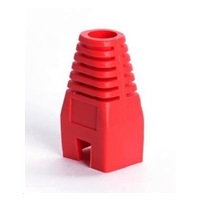Ochrana pro konektor RJ45, non-snag-proof - červená, 100ks