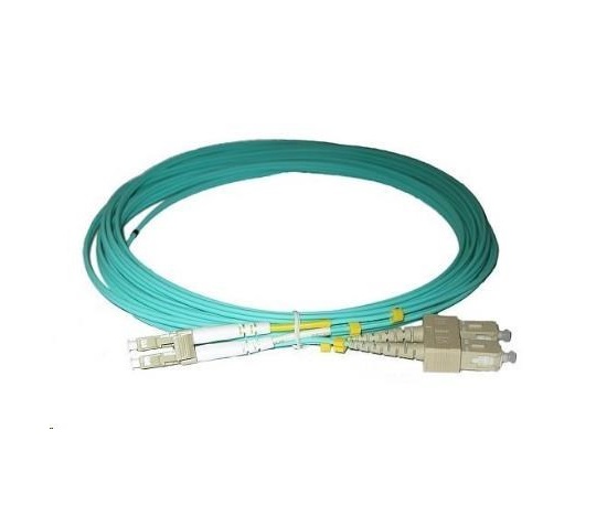 Duplexní patch kabel MM 50/125, OM3, LC-SC, LS0H, 5m