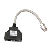Adaptér rozdvojka RJ45, 1x8p8c/2x8p4c, PC-PC, stíněný