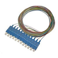 Pigtail SM 9/125, OS2, konektor SC, LS0H, 1m - sada 12 ks