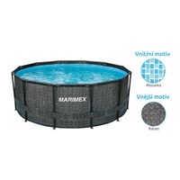 Marimex Florida bazén 3,66x1,22 m bez příslušenství - motiv RATAN