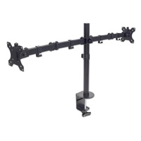 MANHATTAN stolní držák pro 2xLCD, 13" až 32", černý