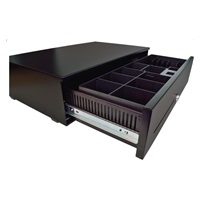 Virtuos pokladní zásuvka SK-500C, s kabelem 24V, pořadač 6/8, 9-24V, černá