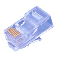 Konektor UTP RJ45 (8p8c), Cat5E, 30µm, licna(lanko) - 100 ks