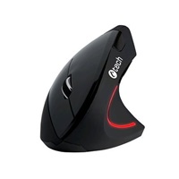 C-TECH myš VEM-09, vertikální, bezdrátová, 6 tlačítek, černá, USB nano receiver