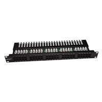 19" Patch panel LEXI-Net telefonní 50port, UTP, Cat3, krone, černý