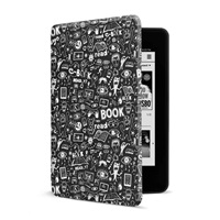 CONNECT IT pouzdro pro Amazon NEW Kindle Paperwhite 4 (2018), černé Doodle