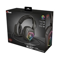 TRUST Sluchátka s mikrofonem GXT 450 Blizz RGB 7.1 Surround Gaming Headset