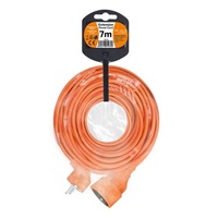 Solight prodlužovací přívod - spojka, 1 zásuvka, 7m, 3 x 1mm2, oranžová