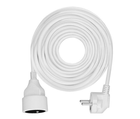 Solight prodlužovací přívod - spojka, 1 zásuvka, 10m, 3 x 1mm2, bílá