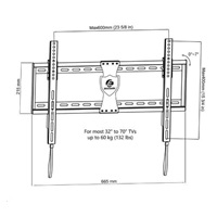 Extra pevný sklopitelný držák na televize ErgoSolid PERTO-4T
