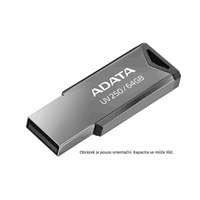 ADATA Flash Disk 16GB USB 2.0 DashDrive UV250, stříbrná