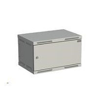 Solarix rozvaděč nástěnný SENSA 6U 400mm, dveře plech, RAL 7035 SENSA-6U-64-21-G