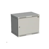 Solarix rozvaděč nástěnný SENSA 9U 400mm, dveře plech, RAL 7035 SENSA-9U-64-21-G