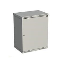 Solarix rozvaděč nástěnný SENSA 15U 400mm, dveře plech, RAL 7035 SENSA-15U-64-21-G