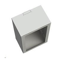 Solarix rozvaděč nástěnný SENSA 15U 400mm, dveře plech, RAL 7035 SENSA-15U-64-21-G