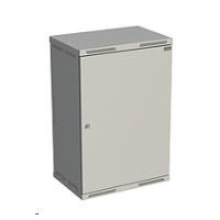 Solarix rozvaděč nástěnný SENSA 18U 400mm, dveře plech, RAL 7035 SENSA-18U-64-21-G