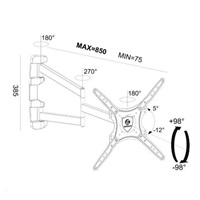 Extra dlouhý držák Tv ErgoSolid Longo85