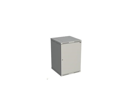 Solarix rozvaděč nástěnný SENSA 18U 600mm, dveře plech, RAL 7035 SENSA-18U-66-21-G