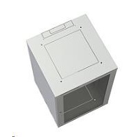 Solarix rozvaděč nástěnný SENSA 18U 600mm, dveře plech, RAL 7035 SENSA-18U-66-21-G