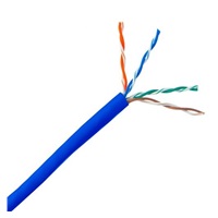 UTP kabel PlanetElite, Cat5E, licna(lanko), PVC, modrá, 305m