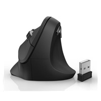 Hama vertikální ergonomická bezdrátová myš EMW-500, 6 tlačítek, černá