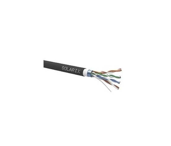 Kabel instalacyjny Solarix CAT5E FTP PVC+PE Fca podwójny płaszcz 305m/szpula
