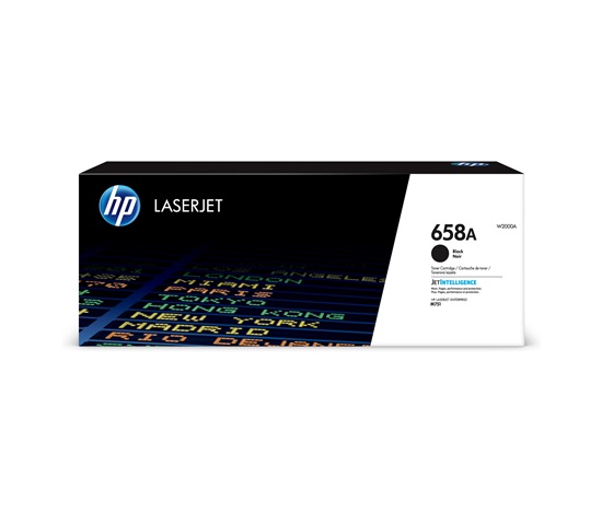 HP 658A Black LaserJet Toner Cartridge (7,000 pages)