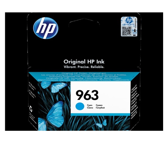 HP 963 Cyan Original Ink Cartridge (700 pages)