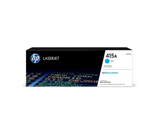 HP 415A Cyan LaserJet Toner Cartridge (2,100 pages)