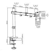 Držák monitoru na stůl Fiber Mounts SDM753