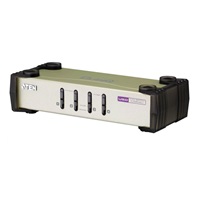 ATEN přepínač 4-port KVM PS/2+USB, kabely (2x1.2m, 2x1.8m)