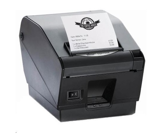 Star TSP743II-24, 8 dots/mm (203 dpi), řezačka, dark grey