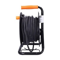 Solight prodlužovací přívod na bubnu, 4 zásuvky, venkovní, 25m gumový kabel, 3x 1,5mm2, IP44