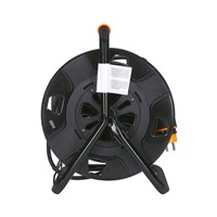 Solight prodlužovací přívod na bubnu, 4 zásuvky, venkovní, 25m gumový kabel, 3x 1,5mm2, IP44