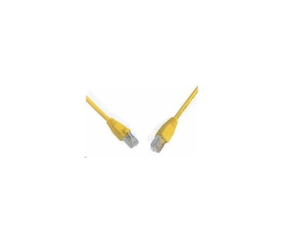 Patchcord CAT5E SFTP PVC 0,5m żółty snag-proof