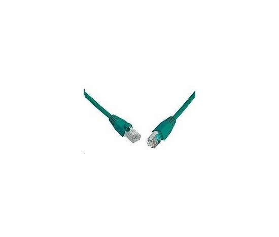 Solarix Patch kabel CAT5E SFTP PVC 20m zelený snag-proof C5E-315GR-20MB
