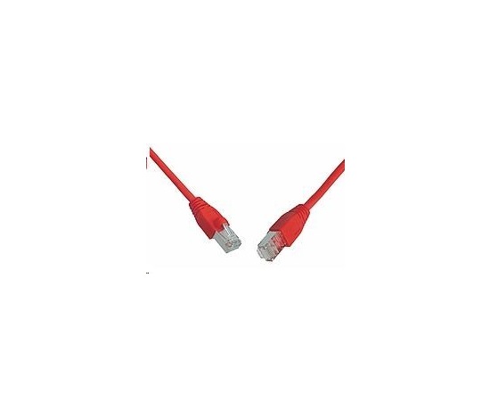 Patchcord CAT5E SFTP PVC 2m czerwony snag-proof