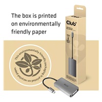 Club3D USB Type C to Dual Link DVI-I Active adapter HDCP on