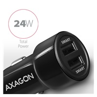 AXAGON PWC-5V5, SMART ładowarka samochodowa, 2x port 5V-2.4A + 2.4A, 24W