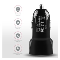 AXAGON PWC-5V5, SMART ładowarka samochodowa, 2x port 5V-2.4A + 2.4A, 24W