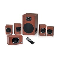 GENIUS repro dřevěné SW-HF 5.1 4600 v2, Home Theater, 120W RMS, DO