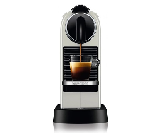 DeLonghi Nespresso Citiz EN 167.W, kapslový kávovar bílý, 19 bar, Thermoblock, 1 l nádrž