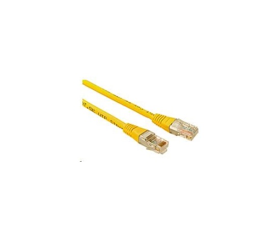 Patchcord CAT5E UTP PVC 1m żółty non-snag-proof