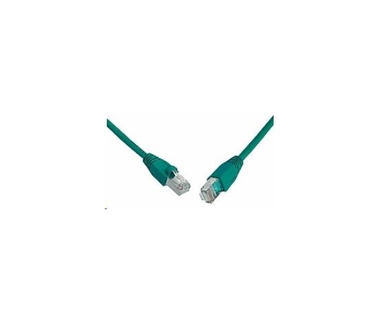 Solarix Patch kabel CAT6 SFTP PVC 0,5m zelený snag-proof C6-315GR-0,5MB