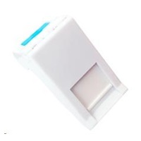 Solarix Modul French style 22,5 x 45mm pro 1 keystone úhlový bílý SXF-M-1-22,5-WH-U